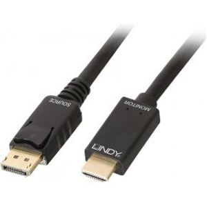 Lindy 36922 Displayport HDMI Zwart kabeladapter/verloopstukje