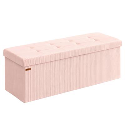 Opvouwbare voetenbank met opbergruimte, Jellyroze / 110B cm