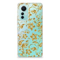 Xiaomi 12 Lite | TPU Case | Gouden Bloemen