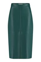 Studio Anneloes Maxime Faux Leather Skirt 09427 7300 Dark Green