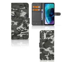 Motorola Moto G51 5G Telefoon Hoesje Army Light - thumbnail