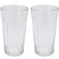 Waterglazen/Cocktailglazen - 2x - 350 ml - vaatwasserbestendig