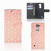 LG K10 2015 Telefoon Hoesje Pattern Orange - thumbnail