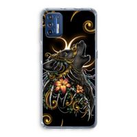 Huilende Wolf: Motorola Moto G9 Plus Transparant Hoesje