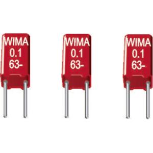 Wima MKS0C021000B00KSSD 1 stuk(s) MKS-foliecondensator Radiaal bedraad 0.01 µF 63 V/DC 20 % 2.5 mm (l x b x h) 4.6 x 2.5 x 7 mm