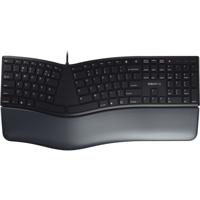 CHERRY kc 4500 ergo, toetsenbord (zwart, eu lay-out (qwerty))