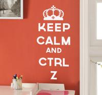 Sticker Keep calm ctrl z