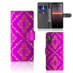 Wallet Case Sony Xperia 10 II Barok Roze