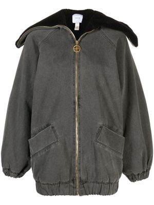 Patou veste en jean à coupe oversize - Gris