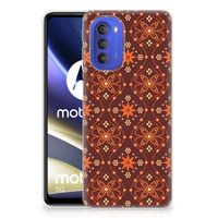 Motorola Moto G51 5G TPU bumper Batik Brown - thumbnail