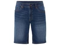 LIVERGY Heren jeansshort (50, Donkerblauw)