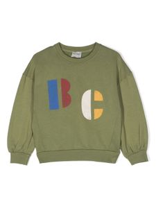 Bobo Choses sweat en coton biologique à logo imprimé - Vert