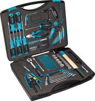 HAZET Gereedschapkoffer | met assortiment 1520/56 | 3/8 inch (10 mm) vierkant hol | Buitentwaalfkant tractieprofiel, Sleufprofiel| 56-delig | 2-22 |