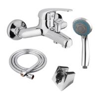 Accessoireset Fontastock Badkamer/douche Zink - thumbnail