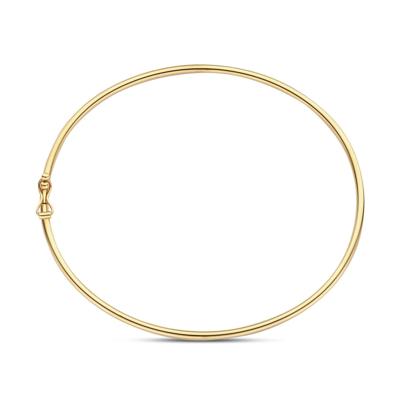 14K Geelgouden Bangle Armband - Luxe Gouden Armband met Verfijnde Afwerking