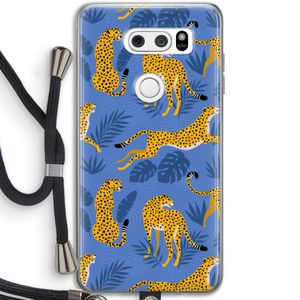 Luipaard: LG V30 Transparant Hoesje met koord