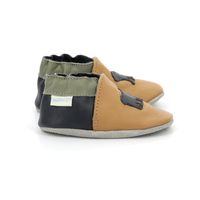Robeez babyslofjes Only Bear Camel Marine Maat