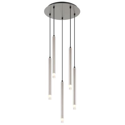 Globo Design hanglampRyan 5-lichts nikkel - 15629N-5