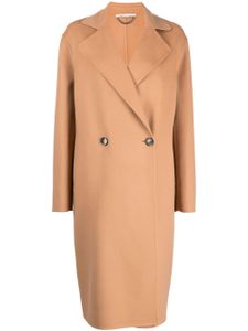 Stella McCartney manteau en laine à boutonnière croisée - Marron