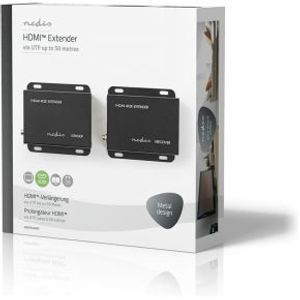 HDMI CAT5/6-Extender | 4K@30Hz | Tot 50,0 m - HDMI-Ingang + RJ45 Female | HDMI-Uitgang + RJ