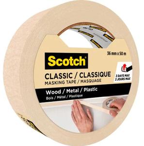 3M Classic 50 m Afplaktape Geschikt voor gebruik binnen Beige