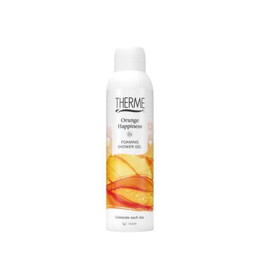 Orange happiness foaming shower gel