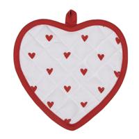 Clayre & Eef Pannenlap hart 20x20cm
