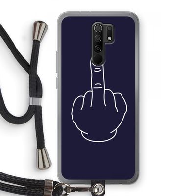 F**k U: Xiaomi Redmi 9 Transparant Hoesje met koord