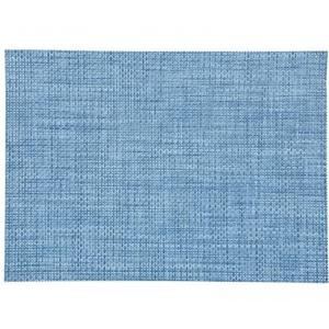 Placemat/onderlegger - blauw - geweven - kunststof - 45 x 30 cm - bescherming
