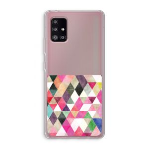 Gekleurde driehoekjes: Samsung Galaxy A51 5G Transparant Hoesje