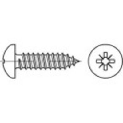 TOOLCRAFT TO-5432619 Lenskop-plaatschroeven 90 mm Kruiskop Phillips Staal Galvanisch verzinkt 250 stuk(s)