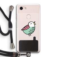 Birdy: Pixel 3 Transparant Hoesje met koord Birdy: Pixel 3 Transparant Hoesje met koord
