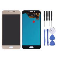 LCD-scherm en digitizer volledige assemblage (OLED-materiaal) voor Galaxy A8 (2016) A810F/DS A810YZ (goud)