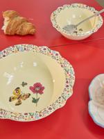 Vintage kom NATHALIE LÉTÉ kind 750 ml RICE meerkleurig Vintage kom NATHALIE LÉTÉ kind 750 ml RICE meerkleurig