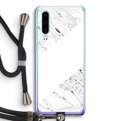 Biggest stripe: Huawei P30 Transparant Hoesje met koord