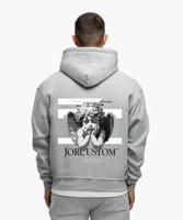 Jorcustom Fleece Angel 2.0 Oversized Hoodie Heren Grijs - Maat XS - Kleur: Grijs | Soccerfanshop