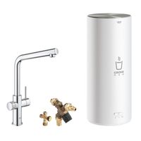 Kokendwaterkraan Grohe Red New Duo met L Uitloop en L Size Boiler Chroom - thumbnail