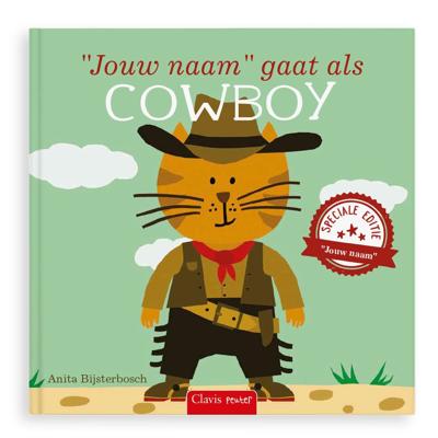 Boek met naam en foto - Ik ga als cowboy - Softcover