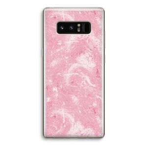 Abstract Painting Pink: Samsung Galaxy Note 8 Transparant Hoesje