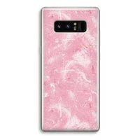 Abstract Painting Pink: Samsung Galaxy Note 8 Transparant Hoesje