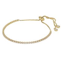 Kalli Armband met Stras Steentjes 2 mm Goud