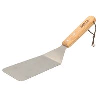 Elite BBQ/barbecue bakspatel - metaal/hout - 34 cm - Vlees/vis omdraaien gereedschap - thumbnail