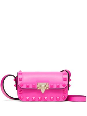 Valentino Garavani mini sac porté épaule Rockstud23 en cuir - Rose