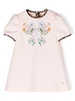 Roberto Cavalli Junior robe à fleurs - Blanc