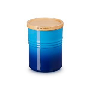 Le Creuset - Aardewerk - Voorraadpot met houten deksel 10cm 0,54l Azure