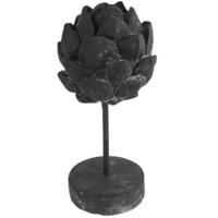 Countryfield beeld artisjok op voet davor zwart 29,5 cm | 6 stuks