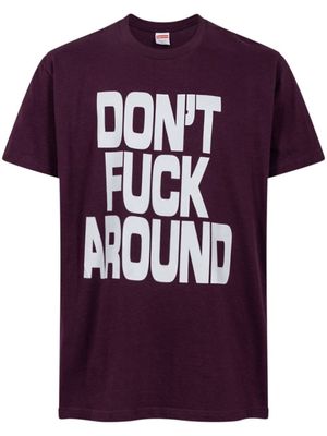 Supreme t-shirt Don't F*ck Around - Noir