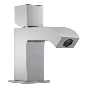 Wastafelkraan Tres Cuadro | Opbouw | Mengkraan | Standaard model | 1-knop | Vierkant | Chroom