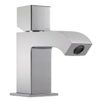 Wastafelkraan Tres Cuadro | Opbouw | Mengkraan | Standaard model | 1-knop | Vierkant | Chroom