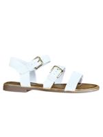Sandalen Plat Wit